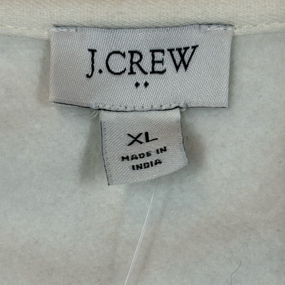 NWT J. Crew Factory Button Shoulder Pullover Women’s XL Cream Heritage - Picture 2 of 13